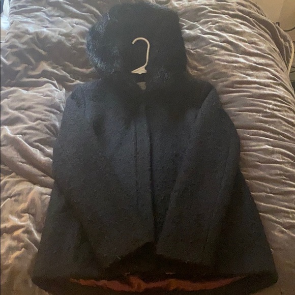 Laundry By Shelli Segal Jackets & Blazers - Laundry by Shelli Segal Faux Fur Hood Jacket